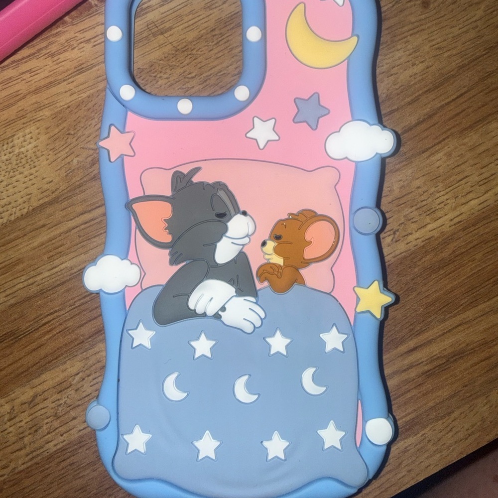 Cartoon Phone Case with Tom and Jerry Design